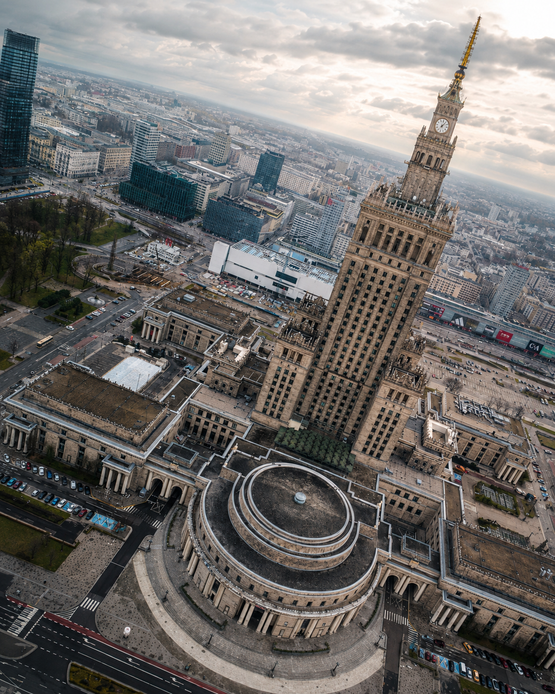 Vista centrale di Varsavia dalla zona di Złota — contesto del case study VIP